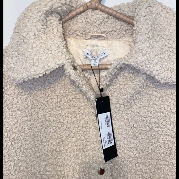 NEW Shona Joy Kathy Oversized Teddy Sherpa Coat Natural - Picture 7 of 9